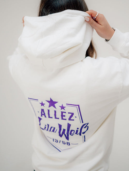 Allez Lila Weiß  - Unisex Hoodie
