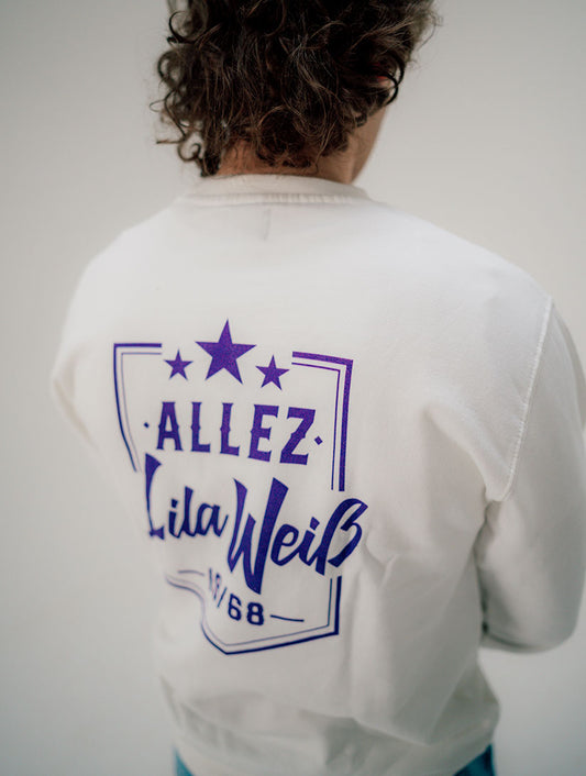 Allez Lila Weiß  - Unisex Sweater