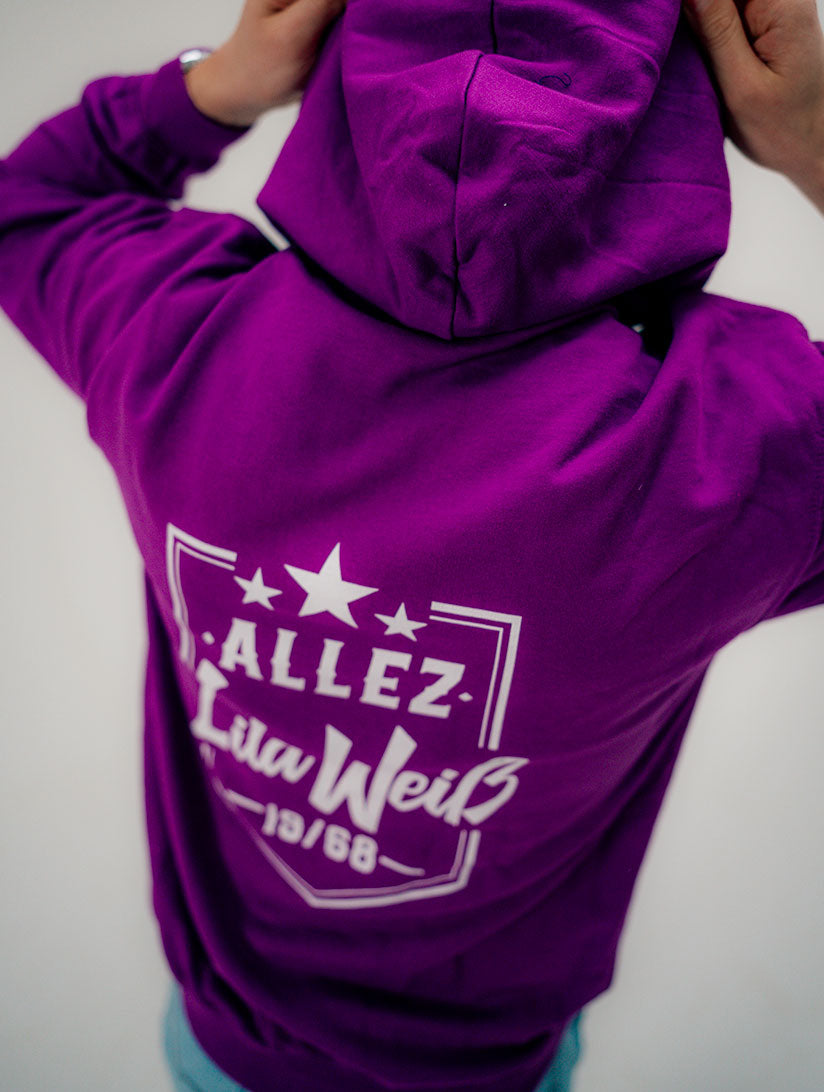 Allez Lila Weiß  - Unisex Hoodie