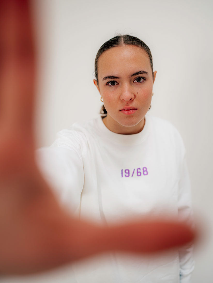 Allez Lila Weiß  - Unisex Sweater