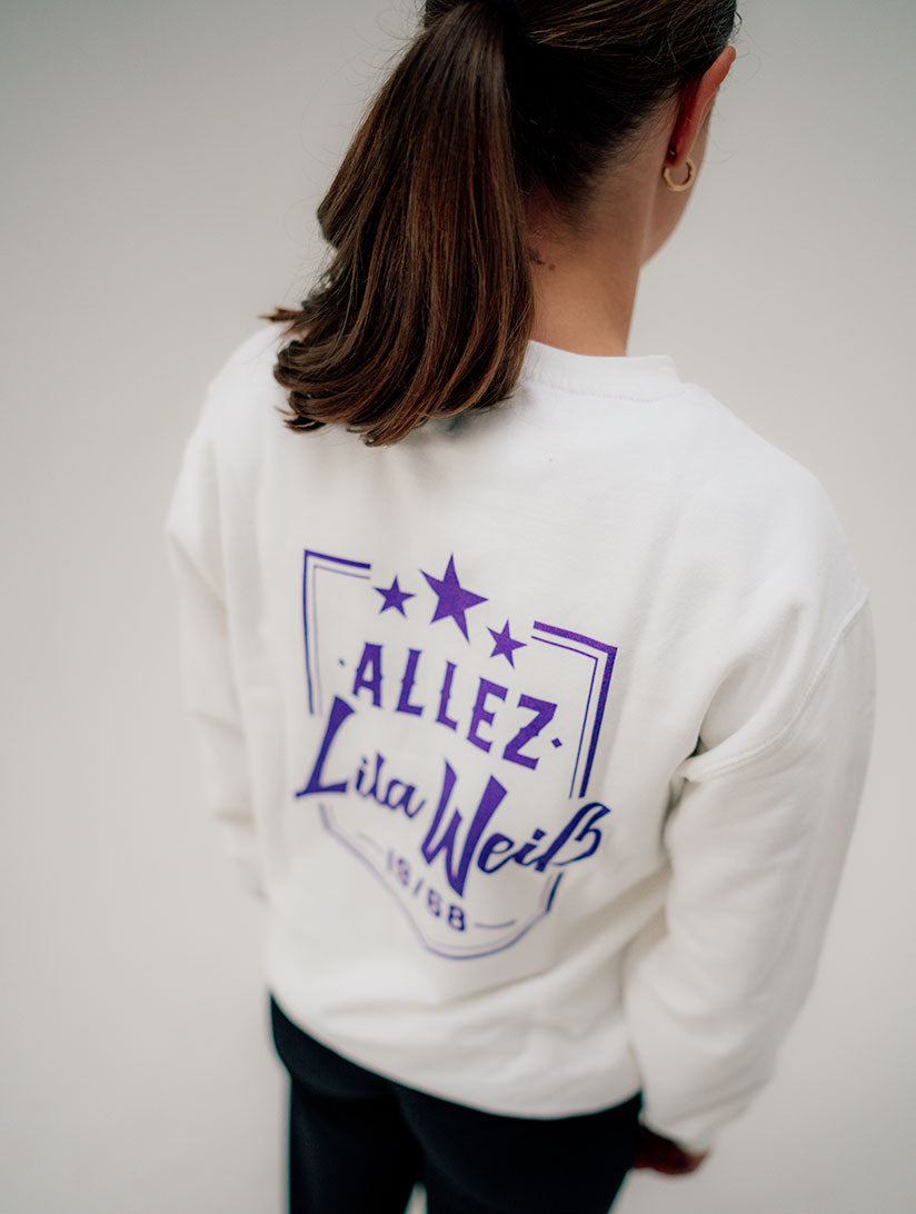 Allez Lila Weiß  - Unisex Sweater