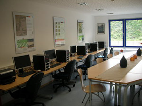 Der Lern- und PC-Raum im Essener Internat