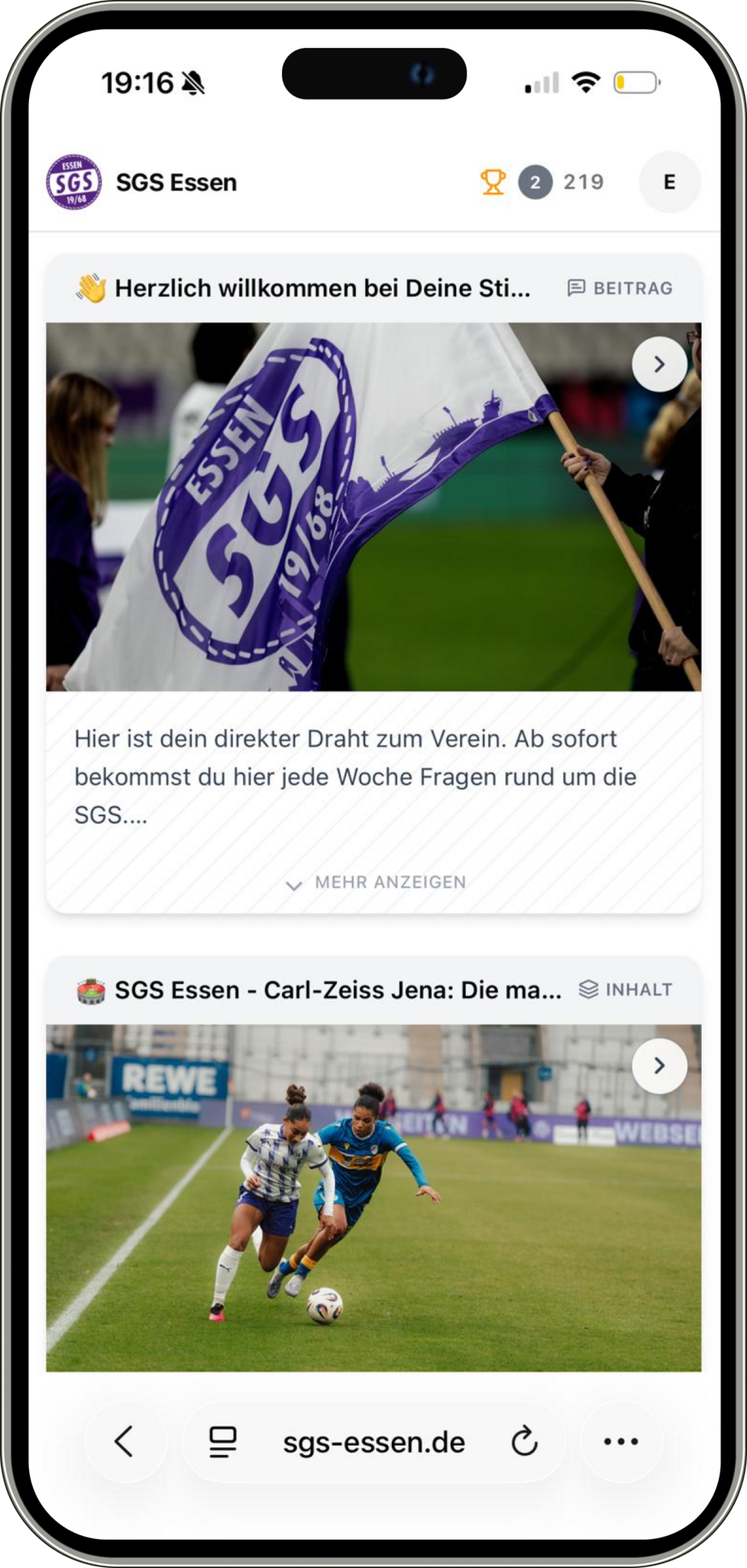 Deine Stimme für die SGS App